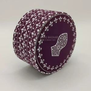 Maroon daily wear islamic printed cap