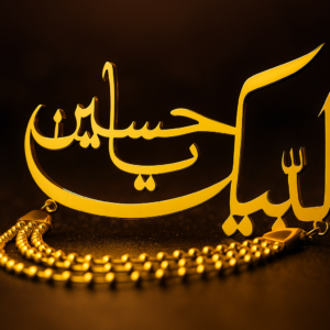 Labbaik ya hussain brooch